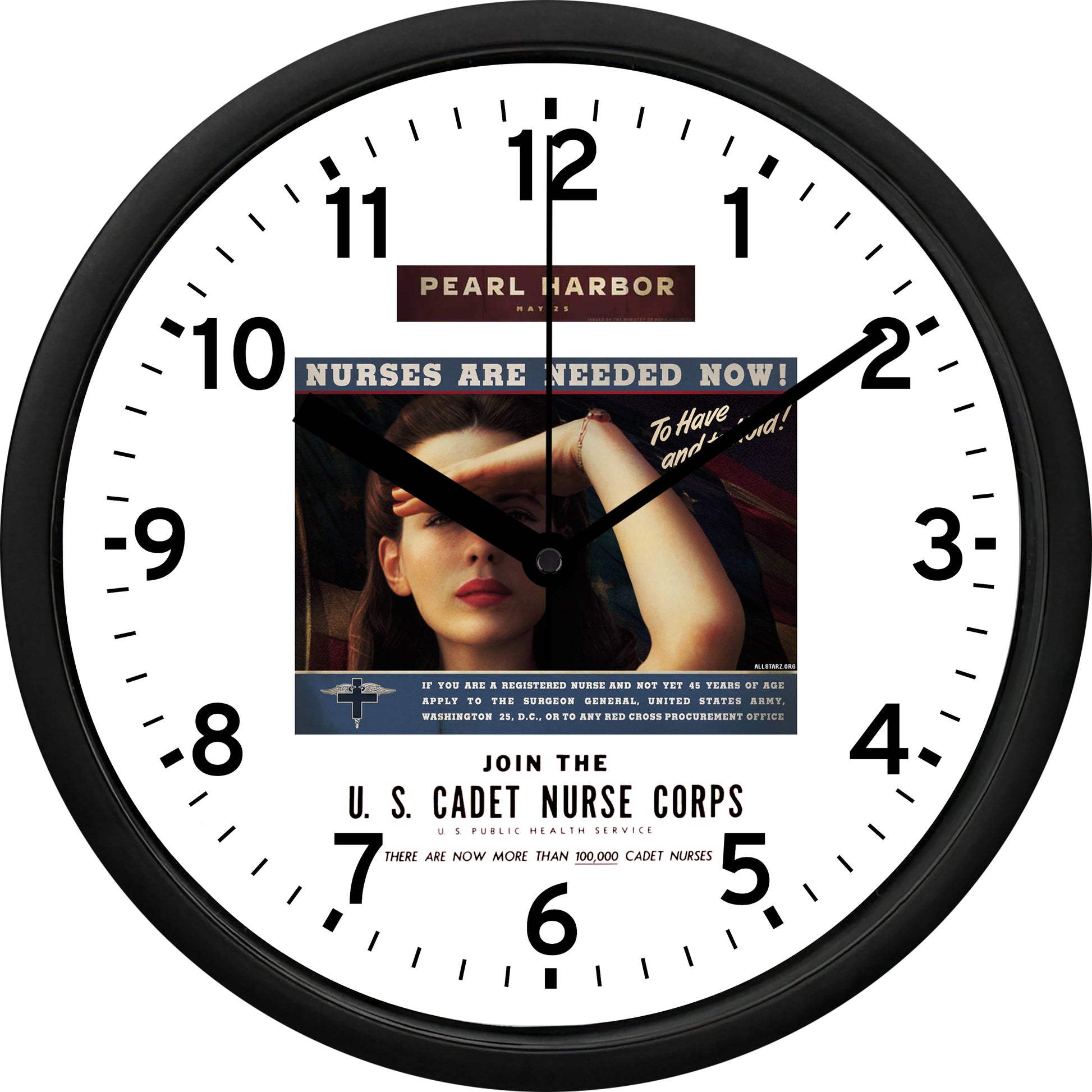 Kate Beckinsale "Pearl Harbor" Wall Clock