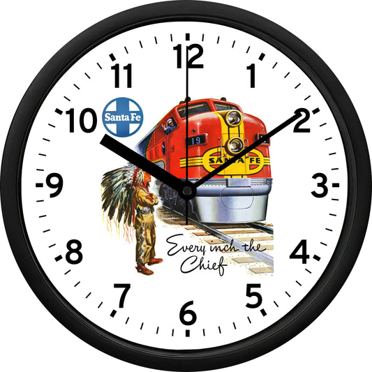 Atchison, Topeka and Santa Fe Railway "Super Chief" Wall Clock