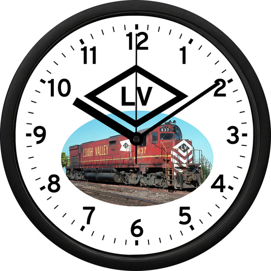 Lehigh Valley Railroad Wall Clock