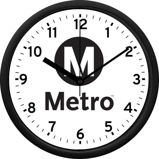 Los Angeles County Metropolitan Transportation Authority "Metro" Bus & Rail Wall Clock