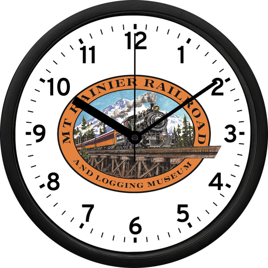 Mt. Rainier Railroad & Logging Museum Wall Clock