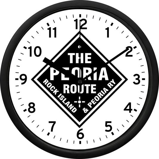 Rock Island & Peoria Railway Wall Clock