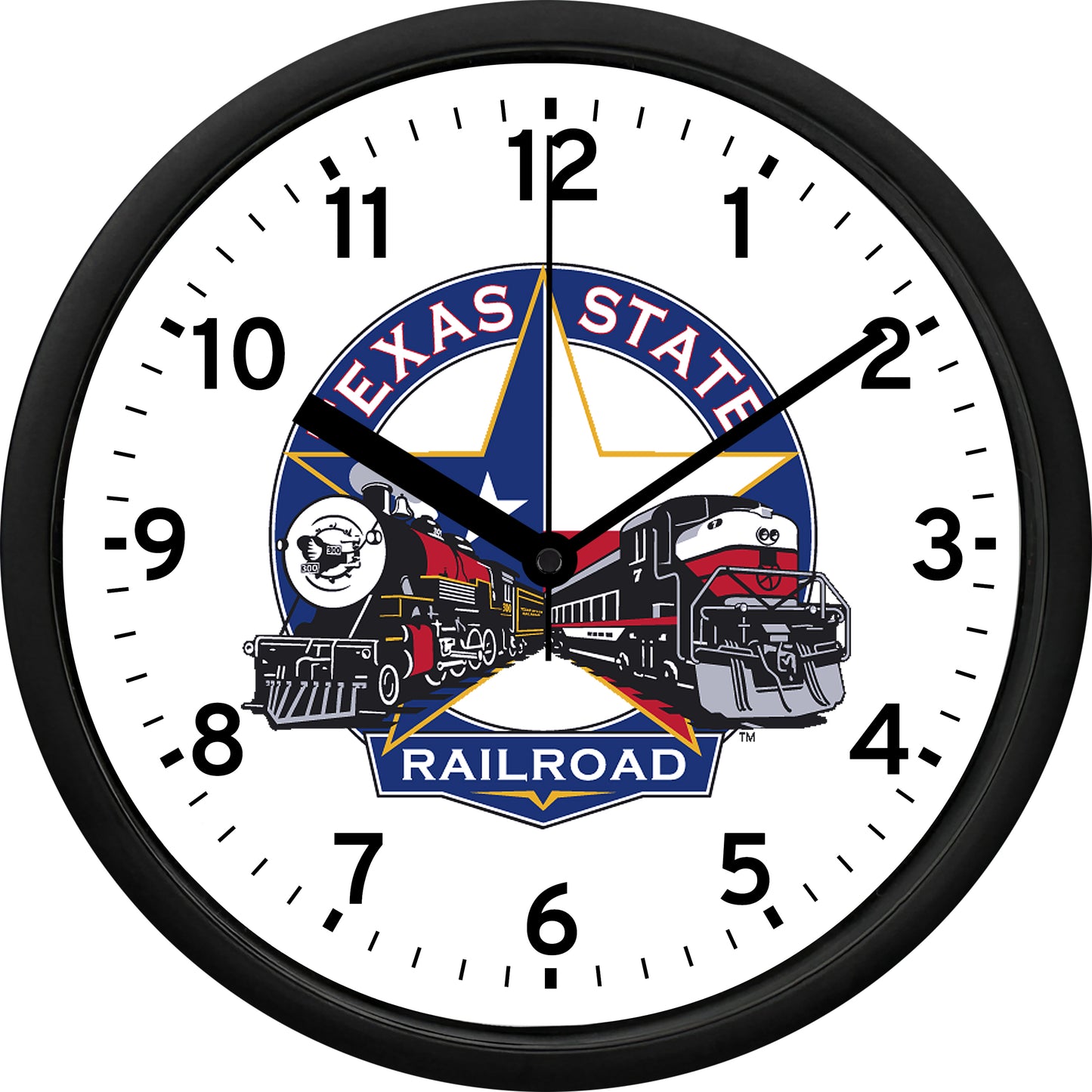 Texas State Railroad Wall Clock