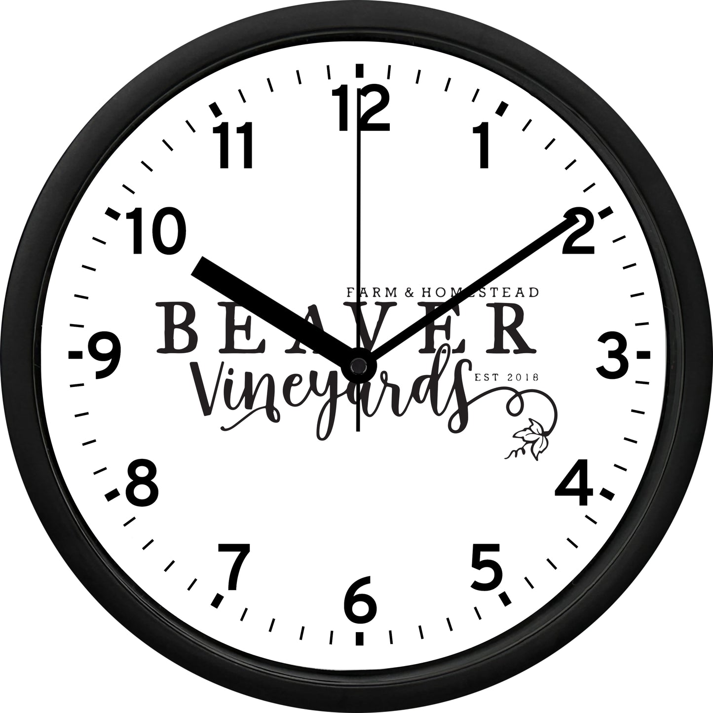 Beaver Vinyards Wall Clock