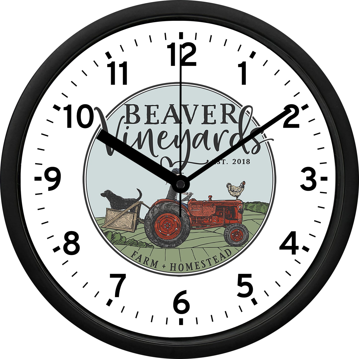 Beaver Vinyards Wall Clock