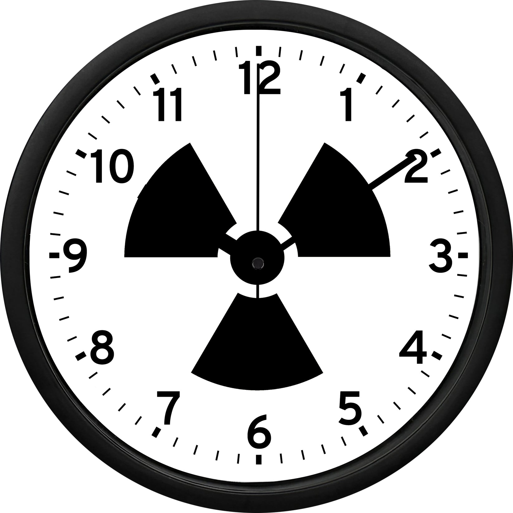 Radiation Symbol Wall Clock Version 2 Heartland Diecast & Promotions, LLC