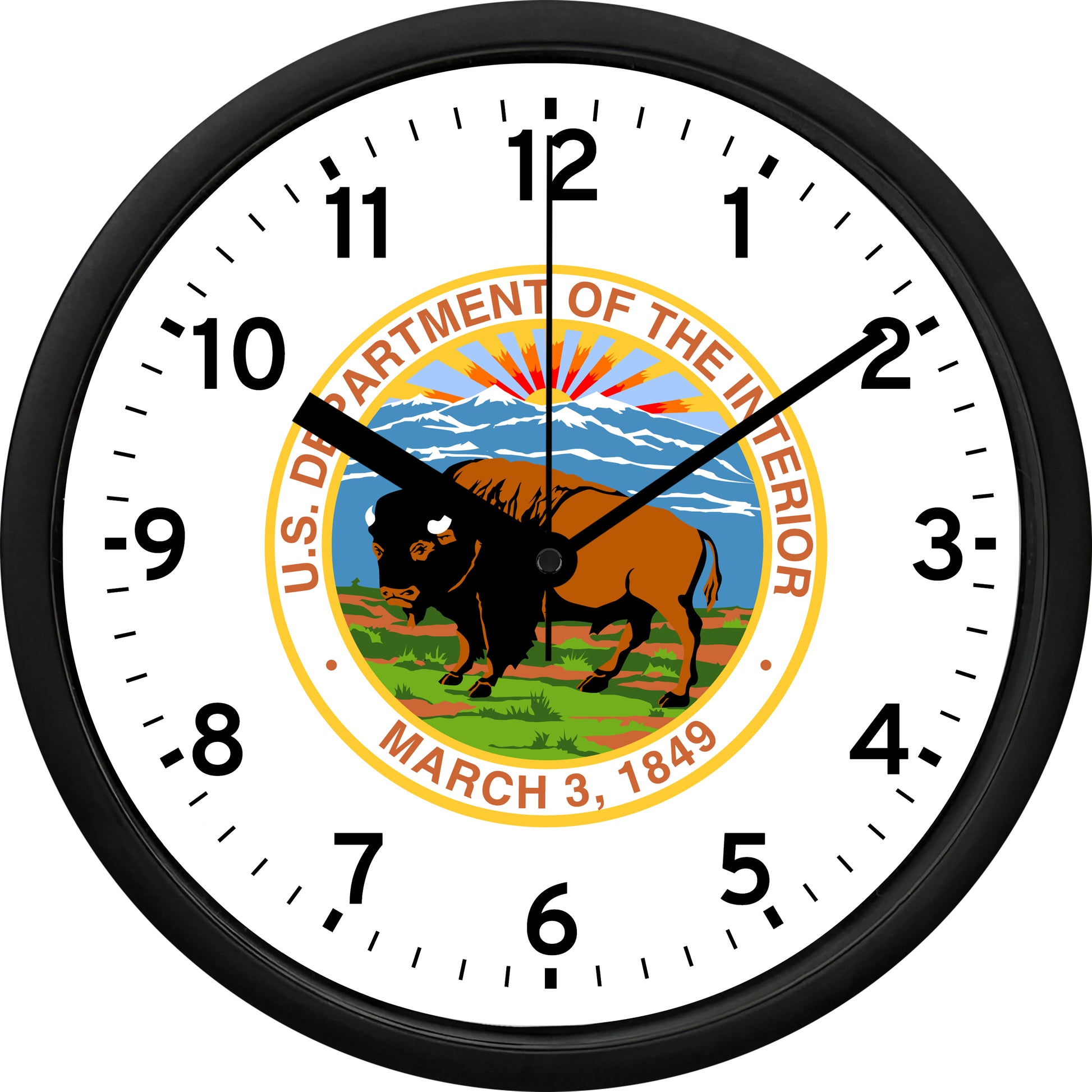 U.S. Dept. of the Interior Wall Clock