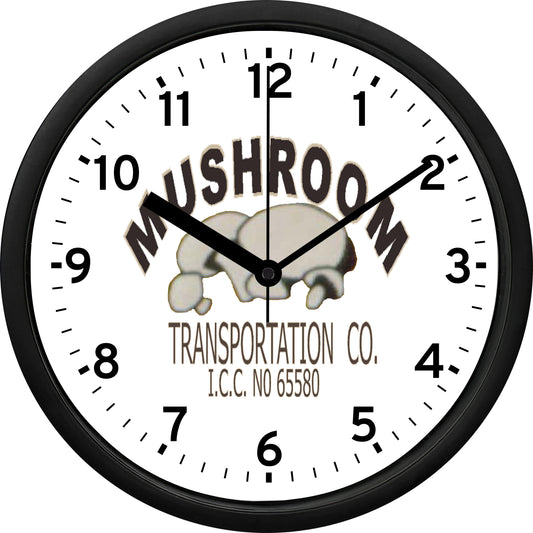 Mushroom Transportation Co. Wall Clock