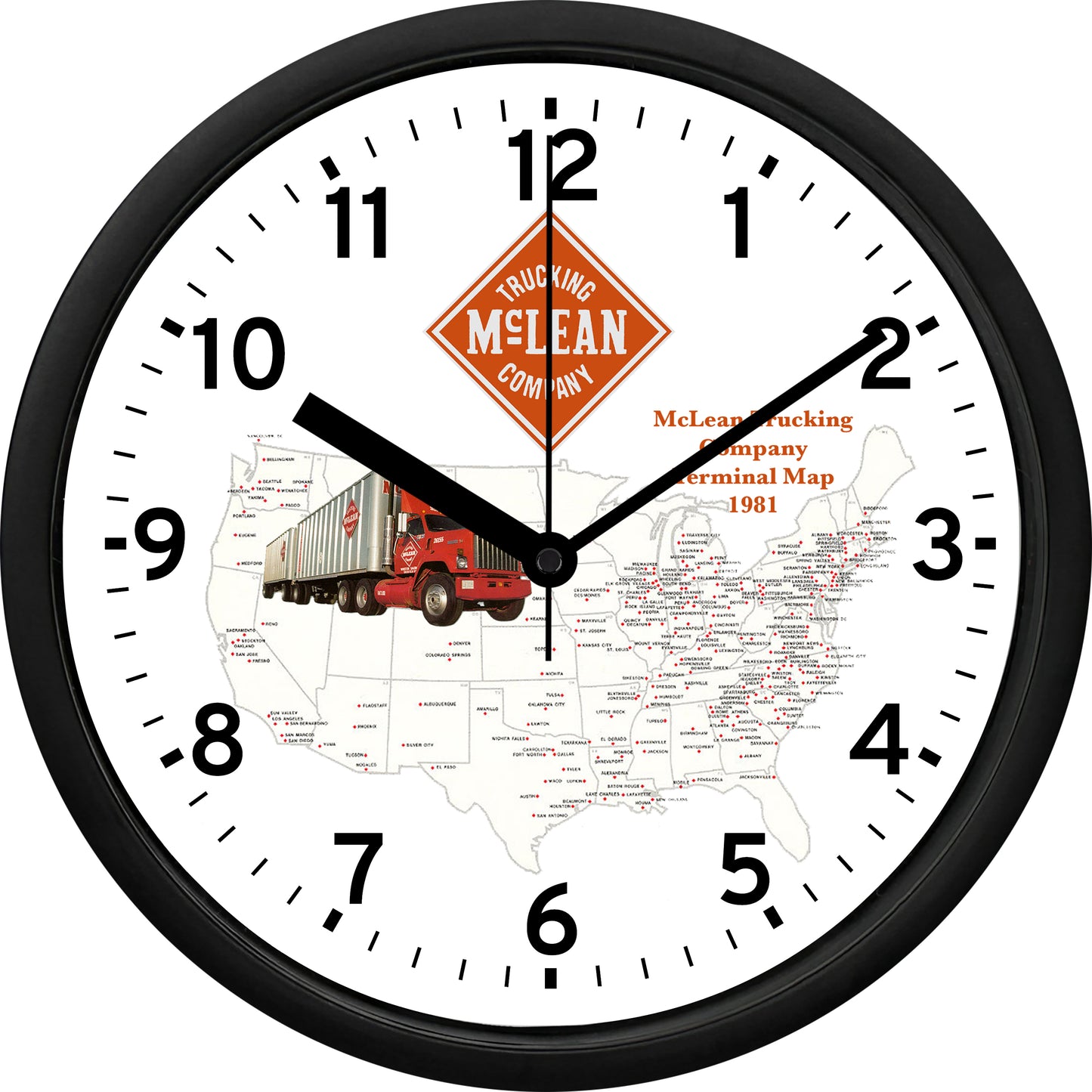 McLean Trucking Company Wall Clock