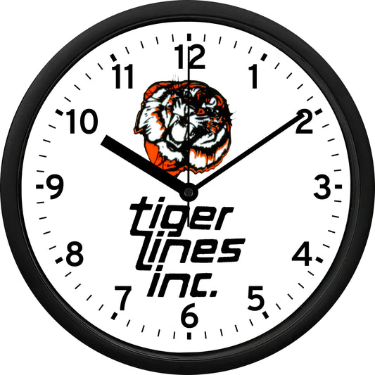 Tiger Lines Inc Wall Clock