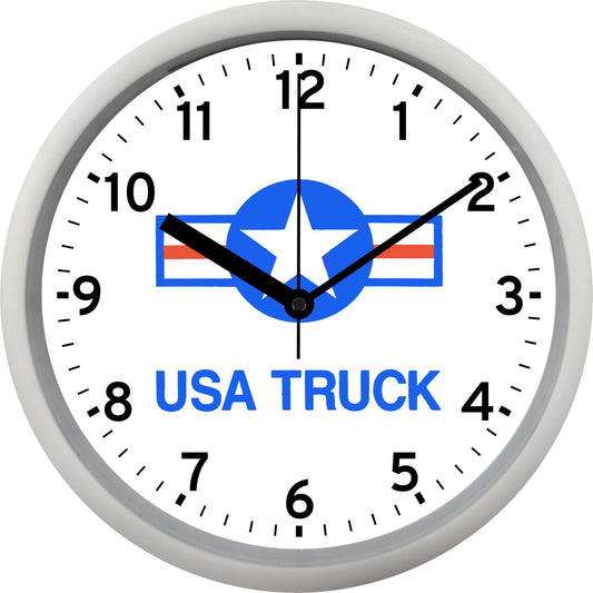 USA Truck Wall Clock