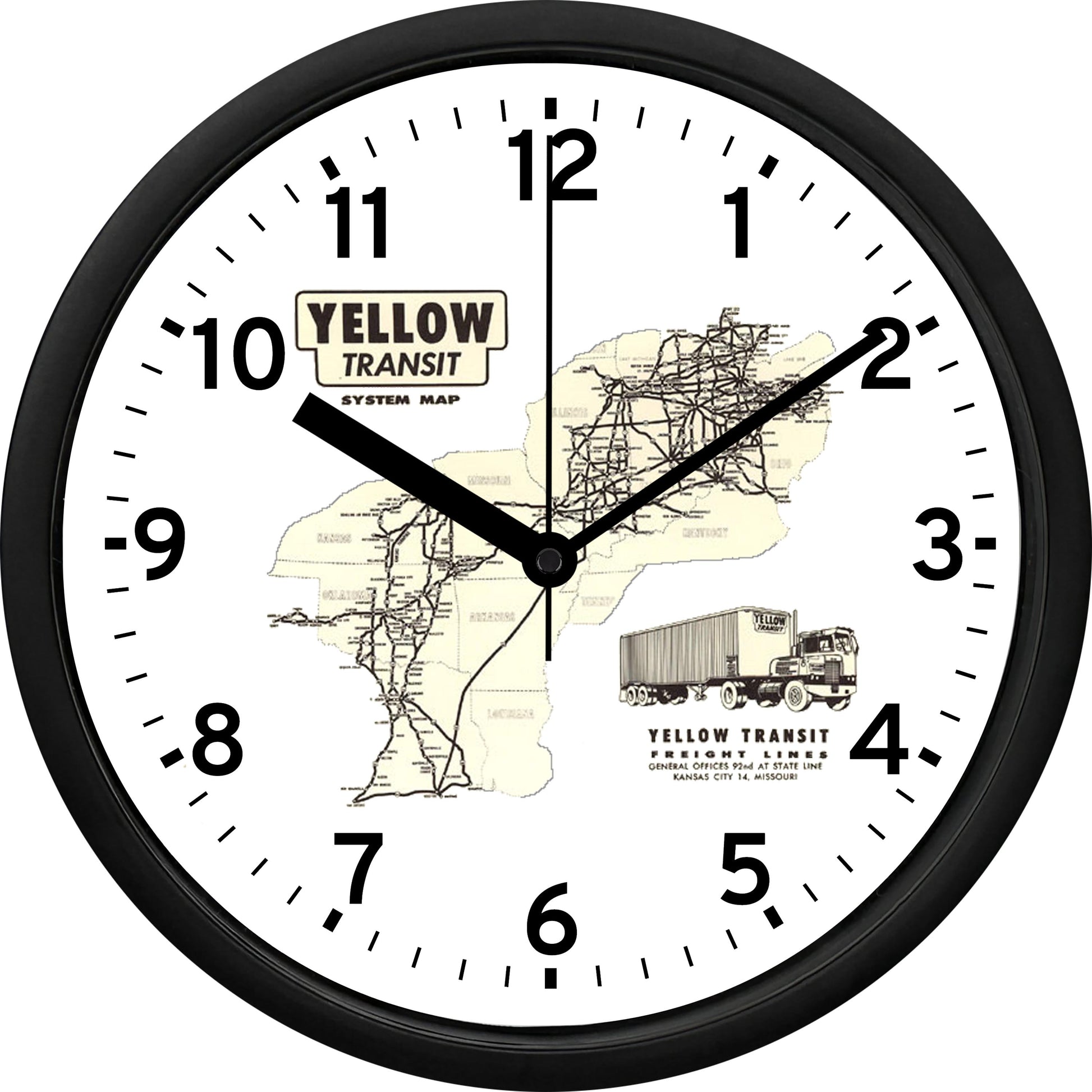 Yellow Transit Freight Lines Inc Wall Clock