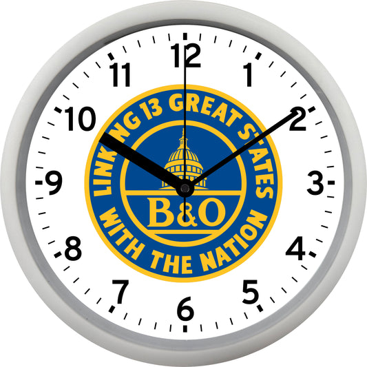 Baltimore & Ohio Railroad "B&O" Wall Clock