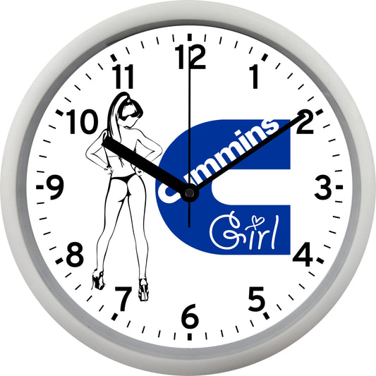 Cummins Diesel Engines "Cummins Girl" Wall Clock