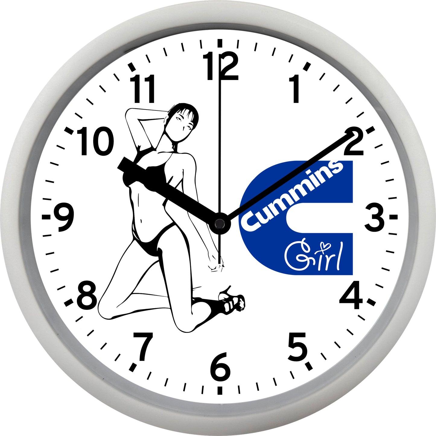 Cummins Diesel Engines "Cummins Girl" Wall Clock