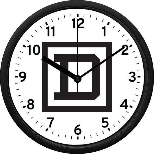 Square D Wall Clock