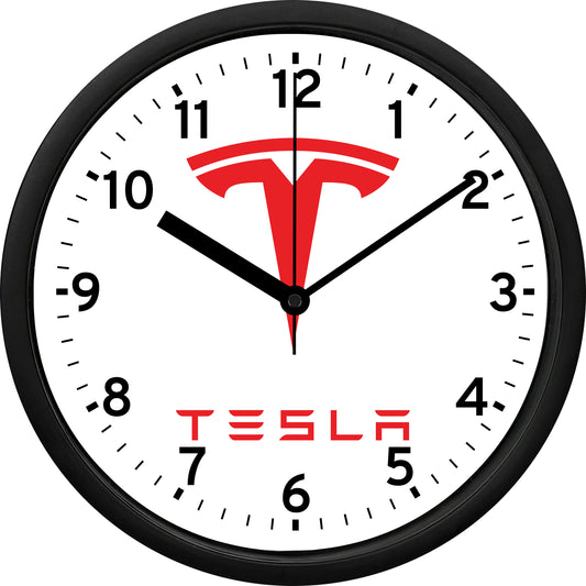 Tesla Motors Wall Clock