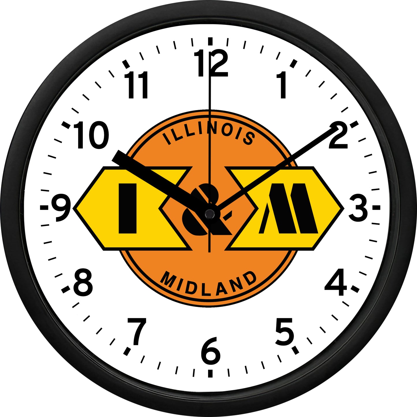 Illinois & Midland Railroad Wall Clock