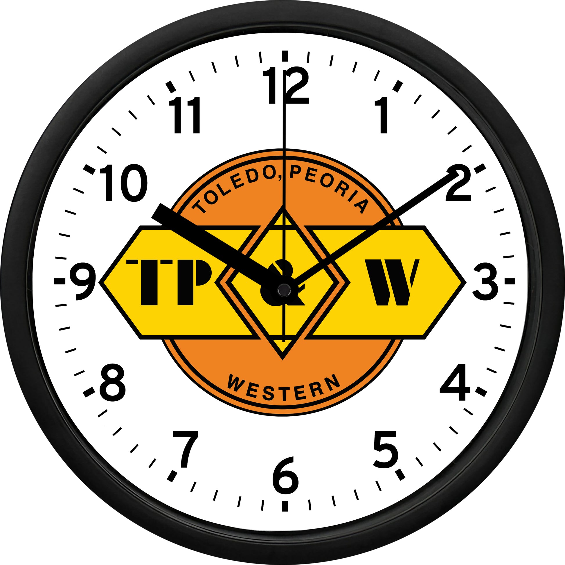 Toledo, Peoria, & Western Railroad Wall Clock