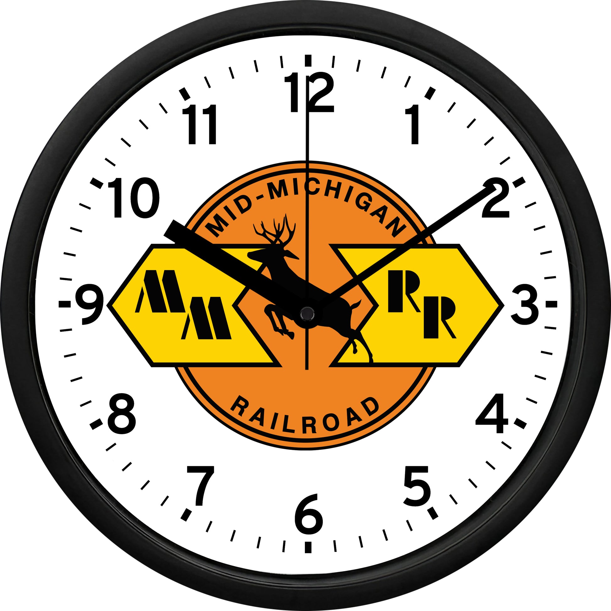 Mid-Michigan Railroad Wall Clock