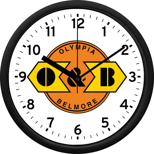 Olympia & Belmore Railroad Wall Clock