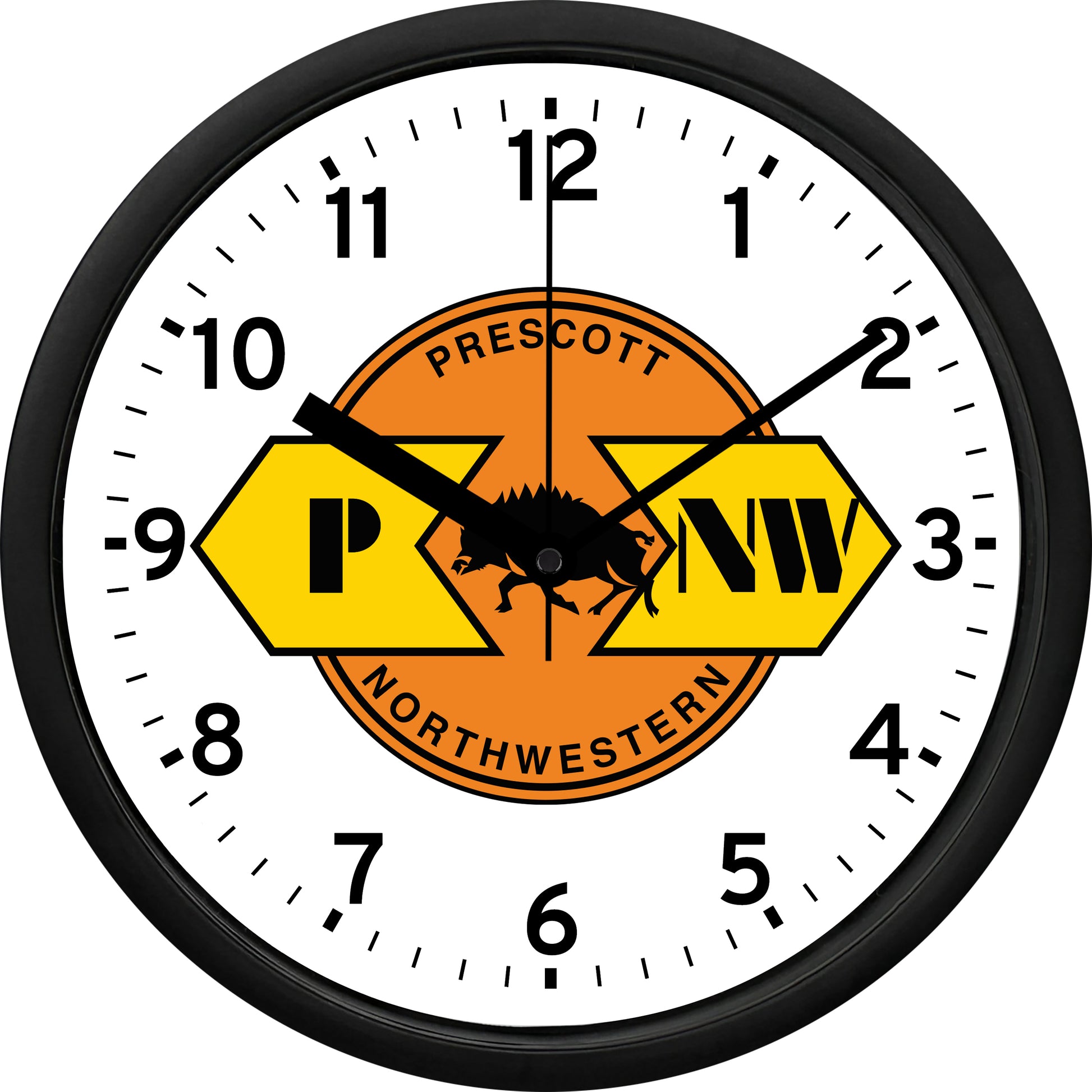 Prescott & Northwestern Railroad Wall Clock