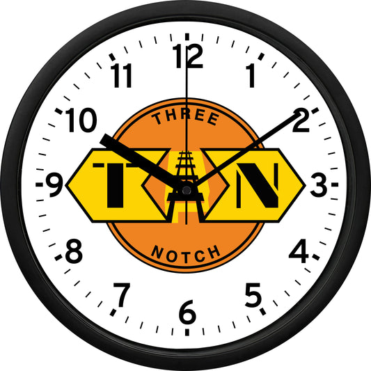 Three Notch Railroad Wall Clock