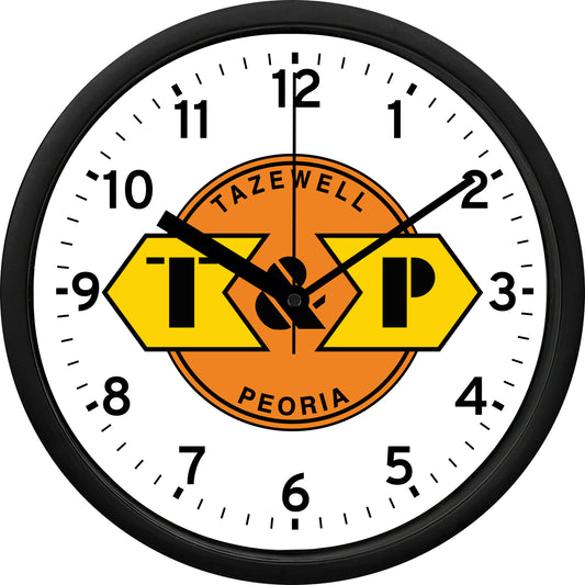 Tazewell & Peoria Railroad Wall Clock