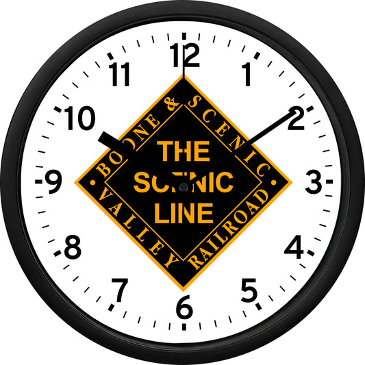 Boone & Scenic Valley Railroad "The Scenic Line" Wall Clock