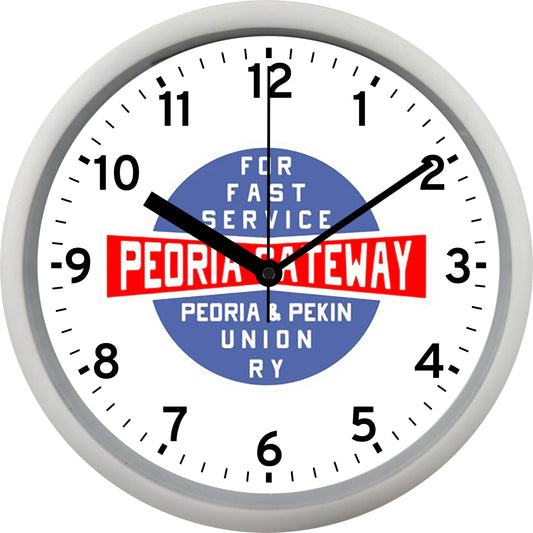 Peoria & Pekin Union Railway Wall Clock