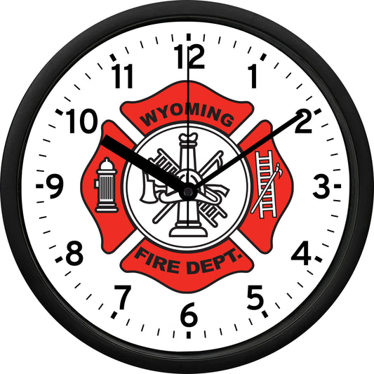 Wyoming Fire Department Wall Clock