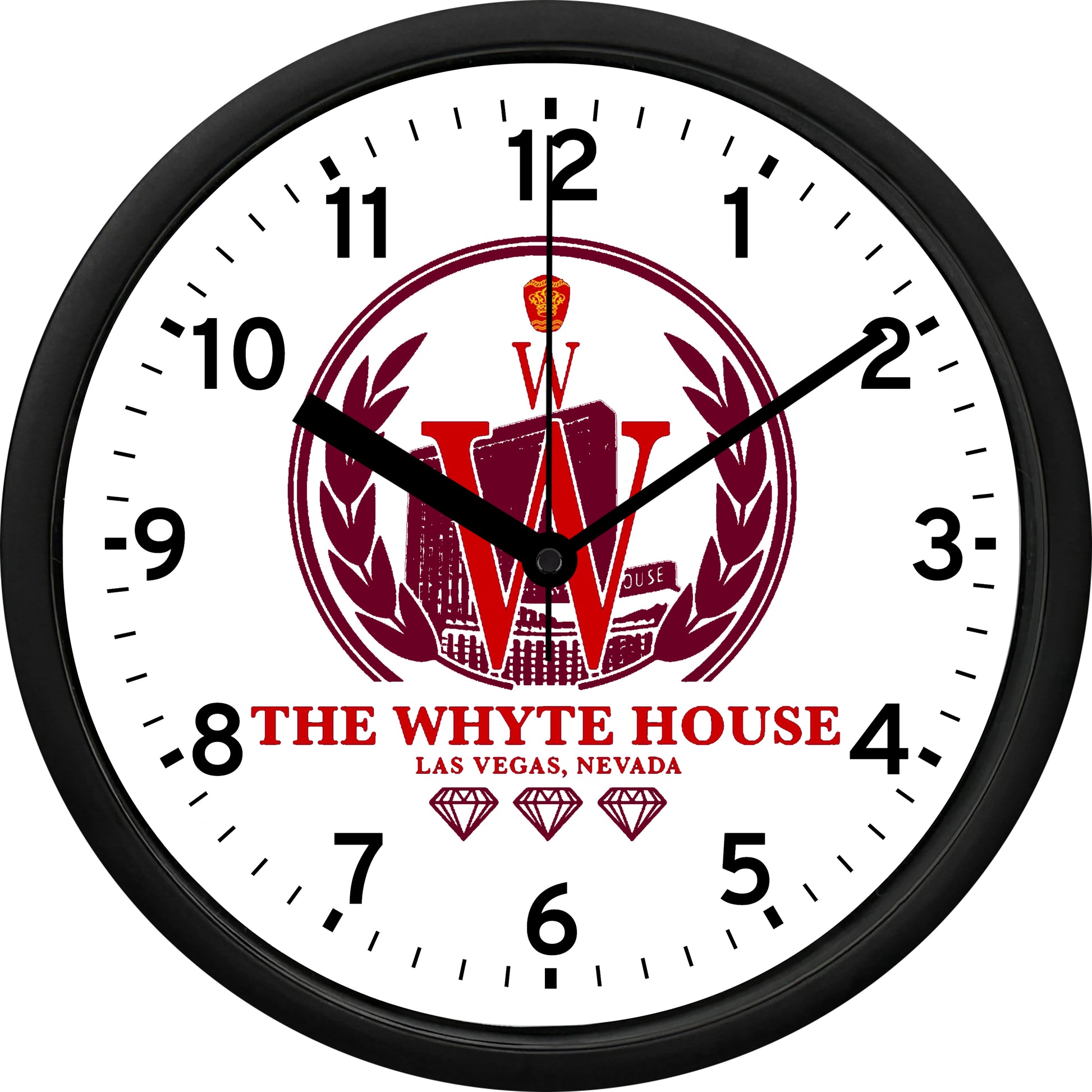 James Bond 007 "The Whyte House - Diamonds Are Forever" Wall Clock