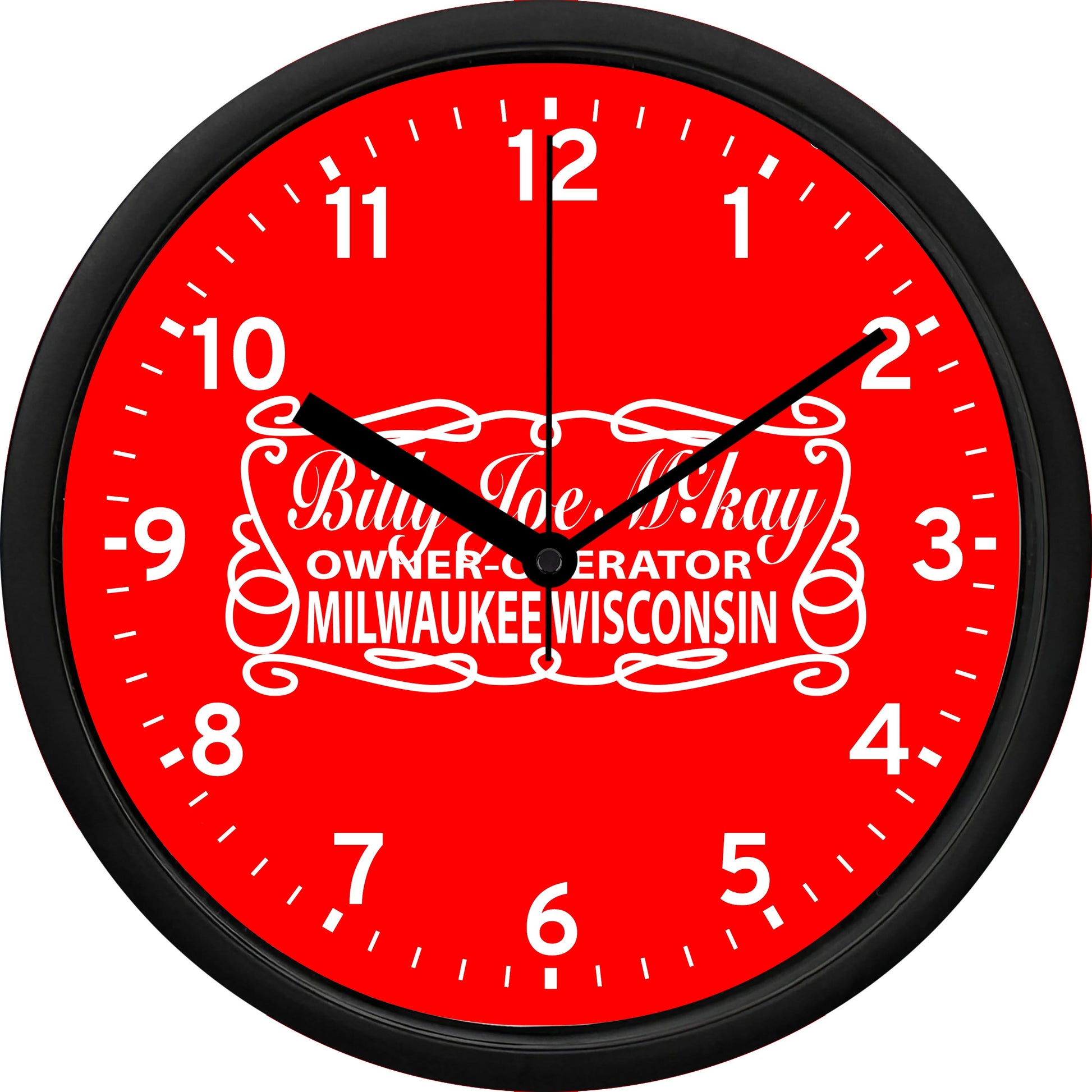 Billy Joe McKay Owner-Operator "B.J. McKay - B.J. & The Bear" Wall Clock