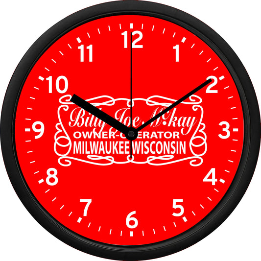 Billy Joe McKay Owner-Operator "B.J. McKay - B.J. & The Bear" Wall Clock