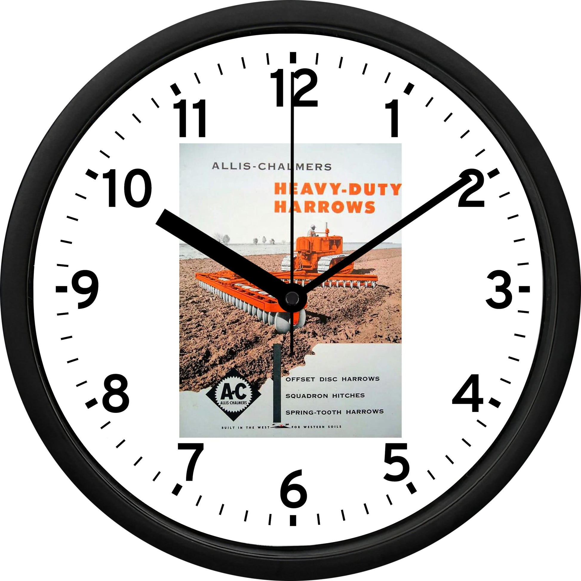 Allis-Chalmers Heavy-Duty Harrows Wall Clock