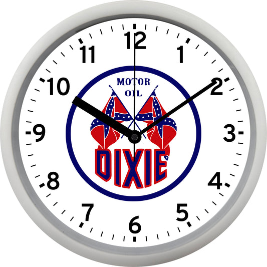 Dixie Motor Oil Wall Clock