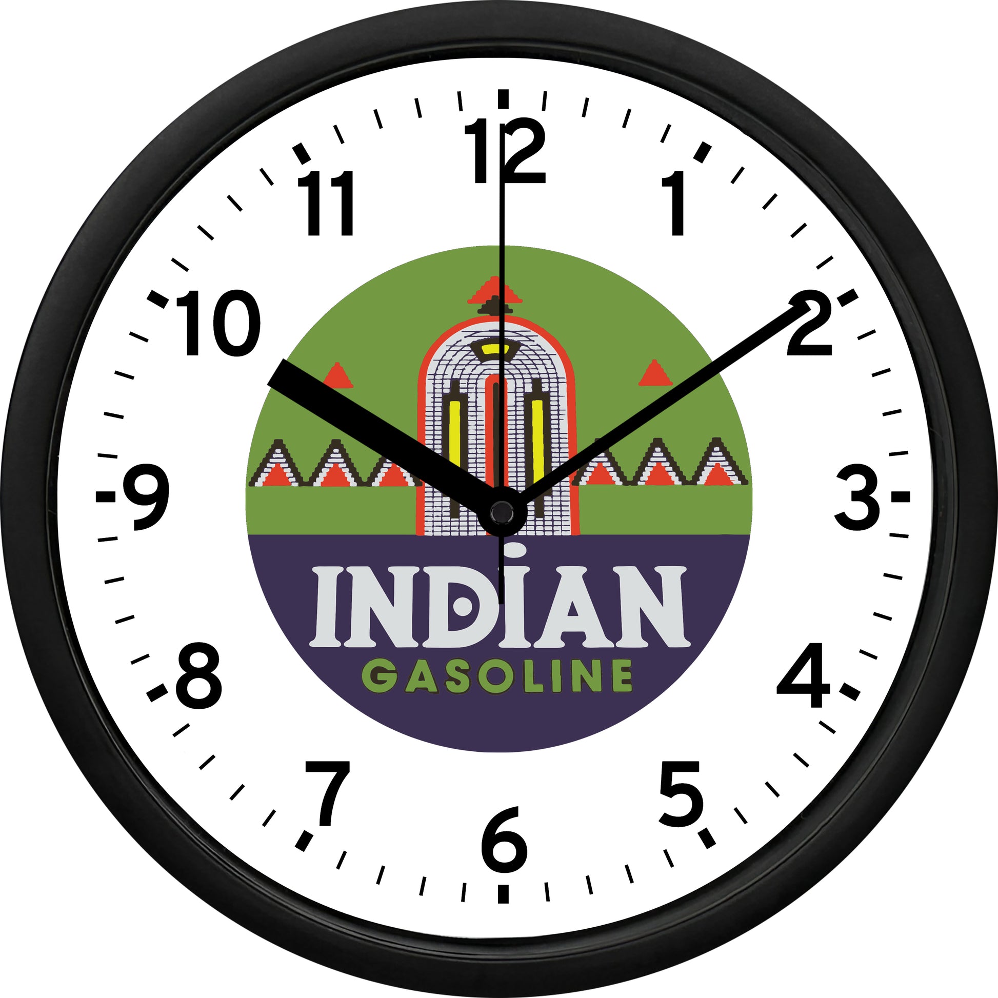 Indian Gasoline Wall Clock