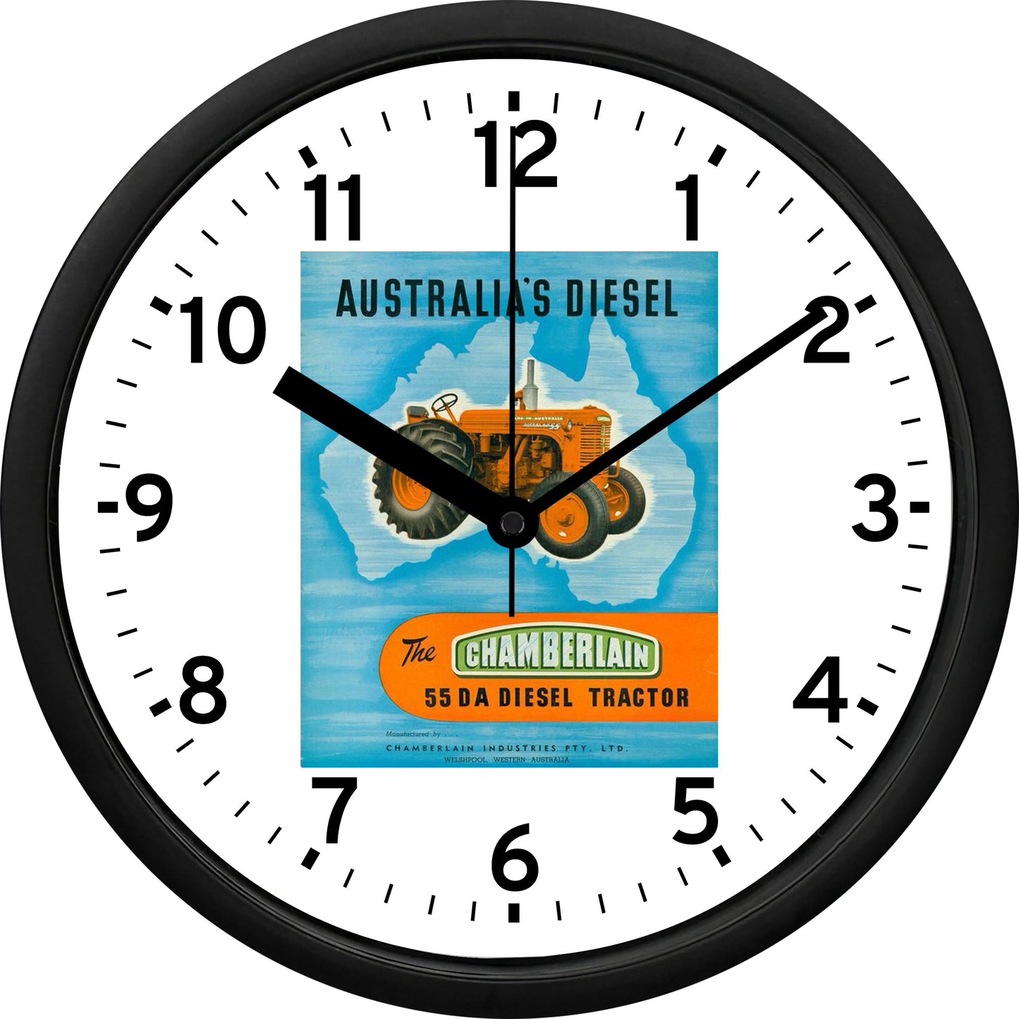 Chamberlain 55 DA Diesel Tractor "Australia's Diesel" Wall Clock