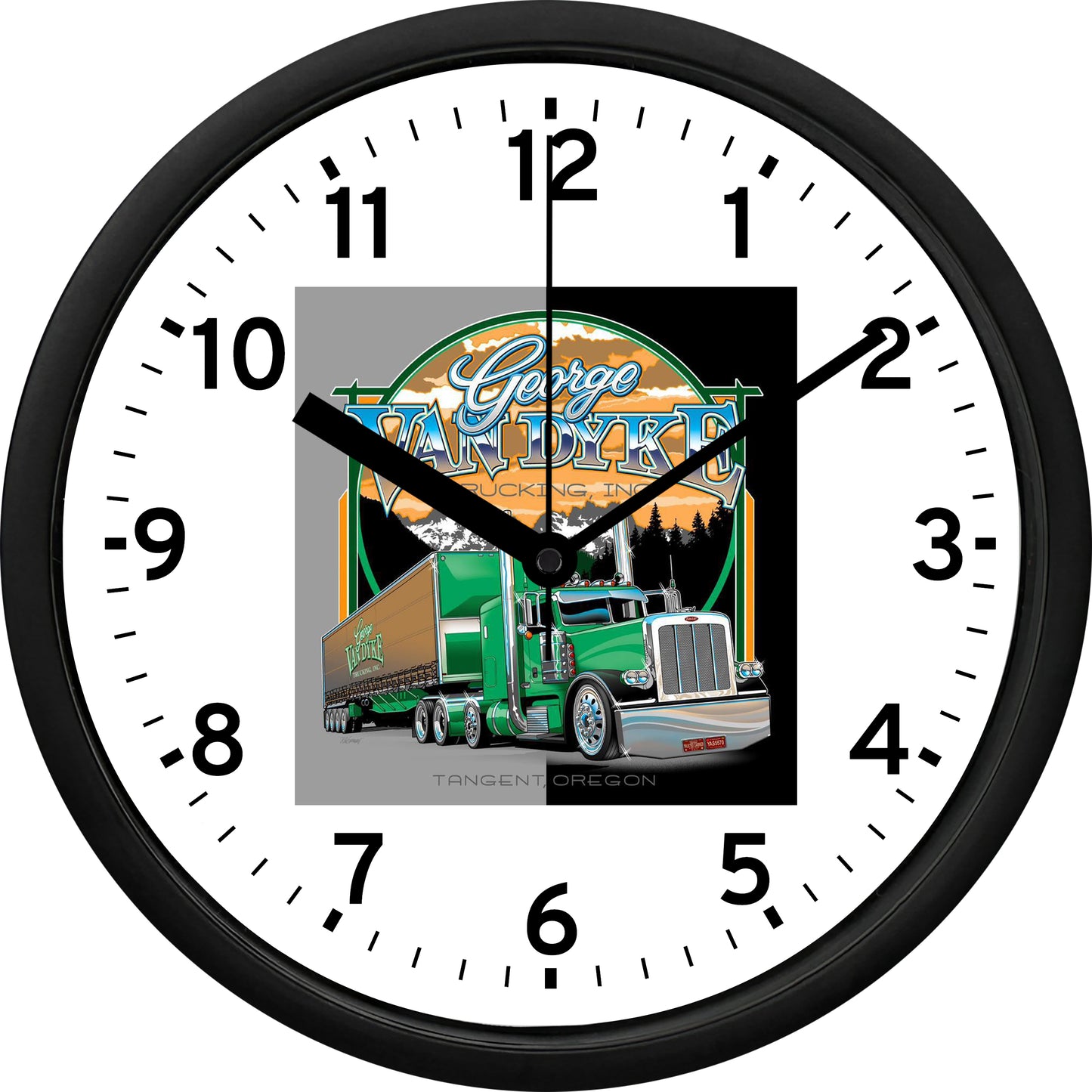 George Van Dyke Trucking Wall Clock