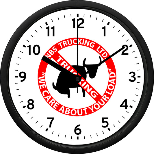 NBS Trucking Ltd. "We Care About Your Load" Wall Clock