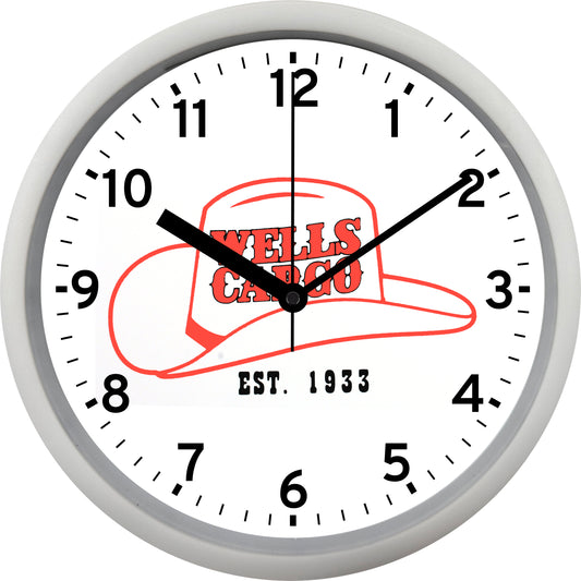 Wells Cargo Construction Wall Clock