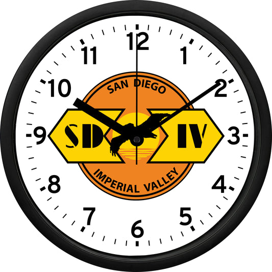 San Diego & Imperial Valley Railroad Wall Clock