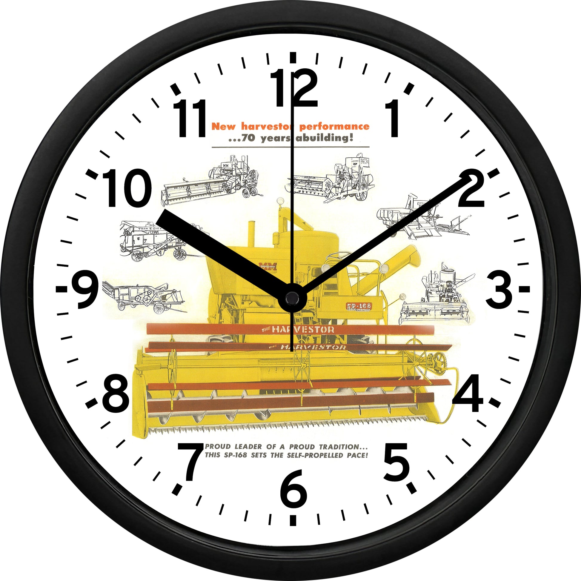 Minneapolis-Moline Harvestor Combine Wall Clock