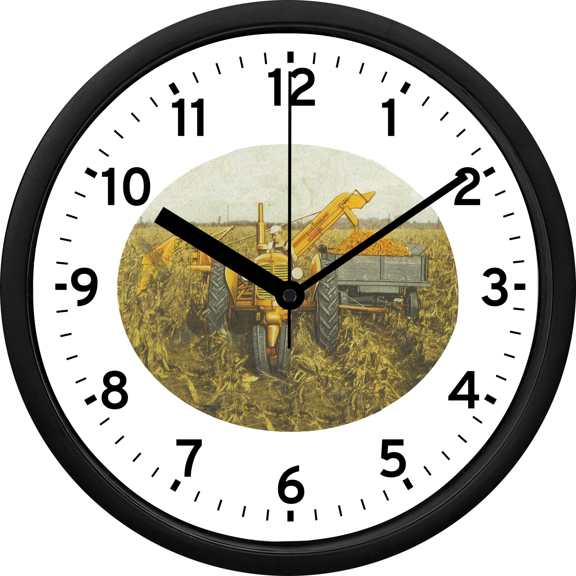 Minneapolis-Moline Z with Huskor Corn Picker Wall Clock