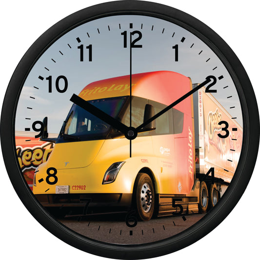 Tesla Semi "Frito Lay - Cheetos" Wall Clock