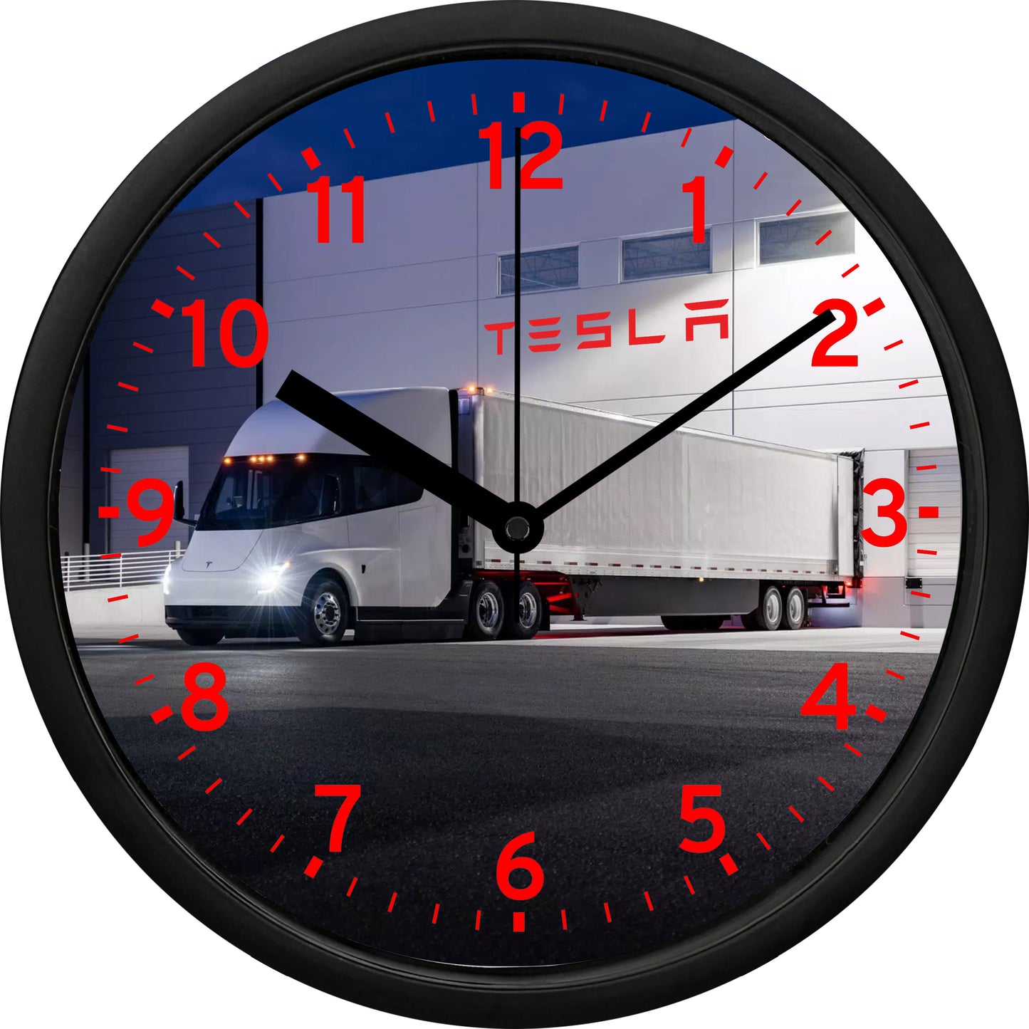 Tesla Semi Wall Clock