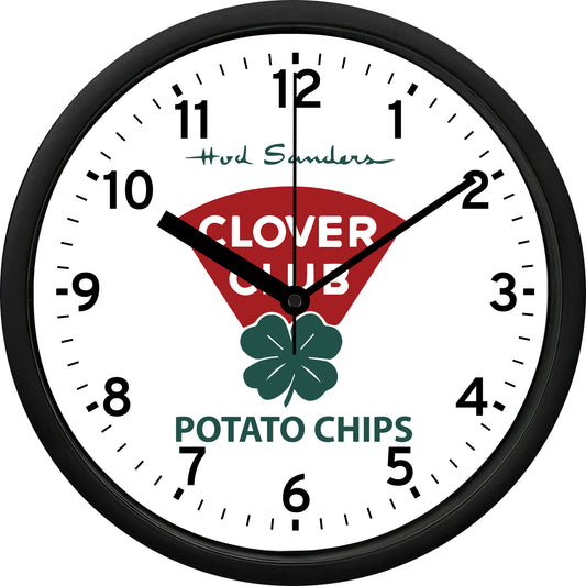 Hod Sanders Clover Club Potato Chips Wall Clock