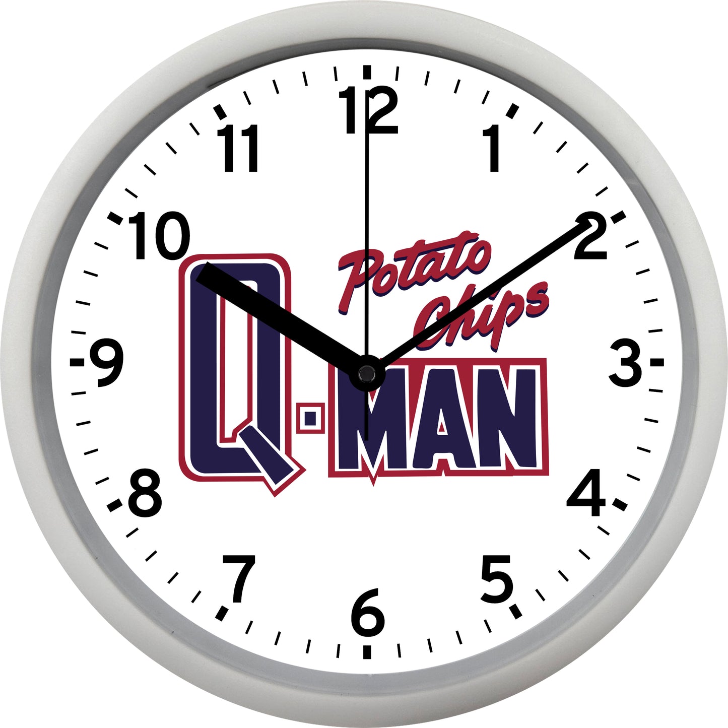 Kuehmann's Q-Man Potato Chips Wall Clock