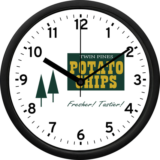 Twin Pines Potato Chips Wall Clock