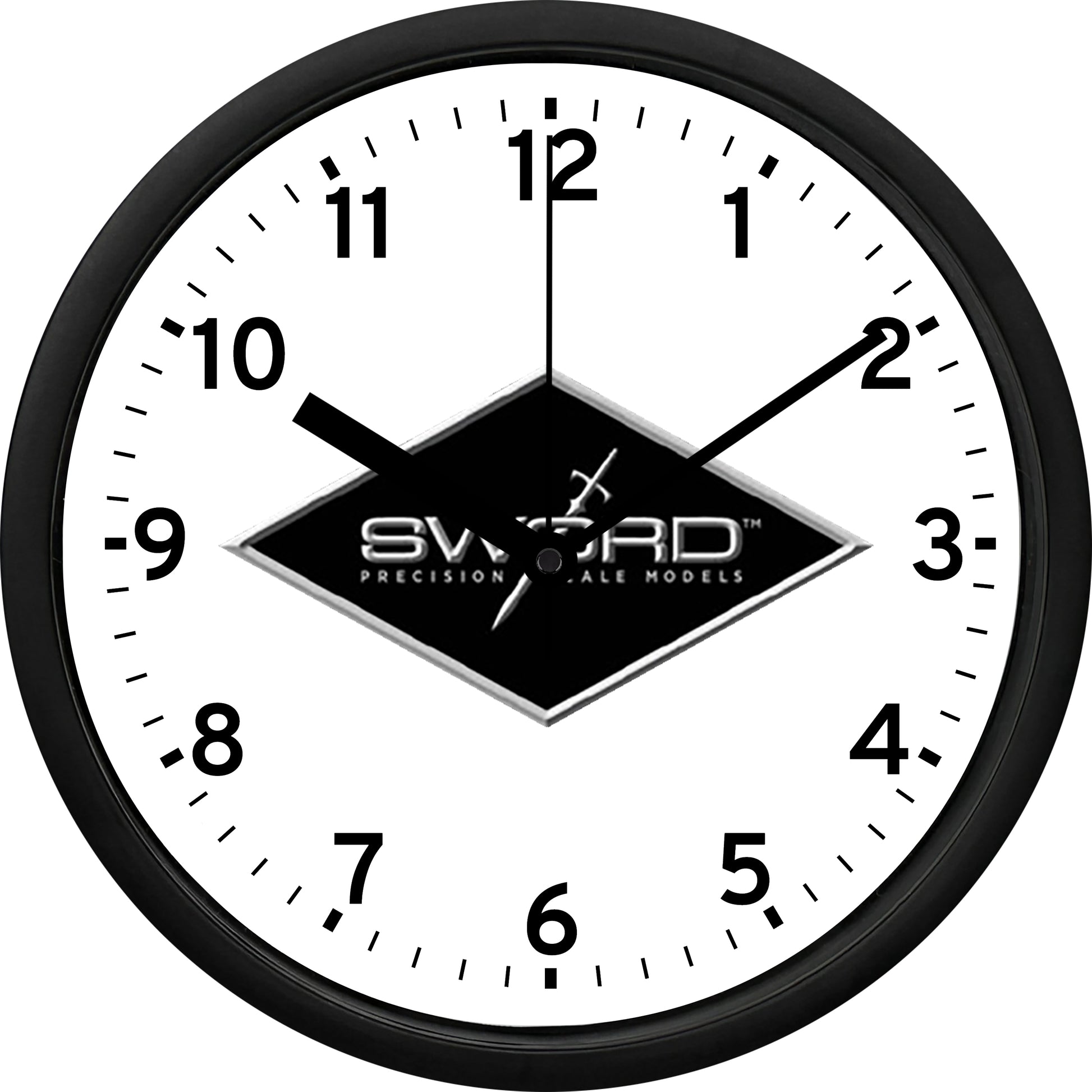 Sword Precision Scale Models Wall Clock